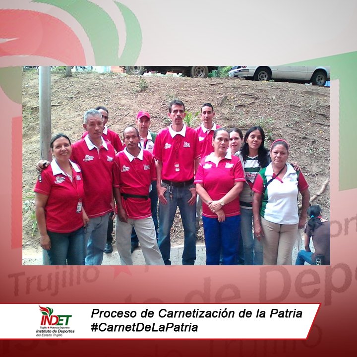 indettrujillo's tweet photo. Equipo del Indet iniciando el proceso de Carnetización en nuestro punto en la Villa de la Ciudad Deportiva @MedardoFR #CarnetDeLaPatria https://t.co/c07fDVawMZ