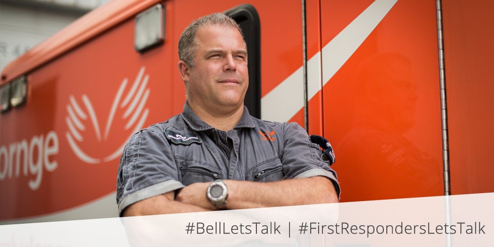 Ornge's tweet photo. #BellLetsTalk reminds us of the importance of discussing #MentalHealth. Peter Zanon, Ornge CCP, has some insight: https://t.co/13LoYcfL9e https://t.co/l6dD3Pbw4S