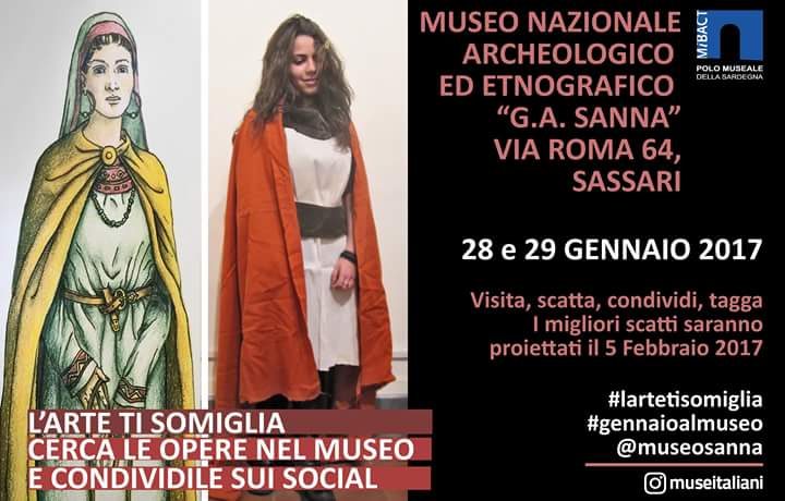 marce_giorgio's tweet photo. #lartetisomiglia al @MuseoSannaSS il 28 e 29 gennaio per #gennaioalmuseo : visita, scatta, tagga, condividi! https://t.co/7RSe9o9IEI