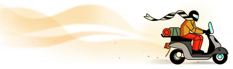 Rotary's tweet image. What is it like to ride a scooter across the Sahara or be in the ocean without a compass? Rotary stories: on.rotary.org/2jSTLOe