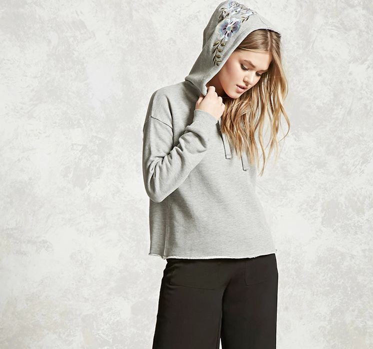 Forever21's tweet image. What's the stich??

Embroidered hoodie: bit.ly/2kkK1ff