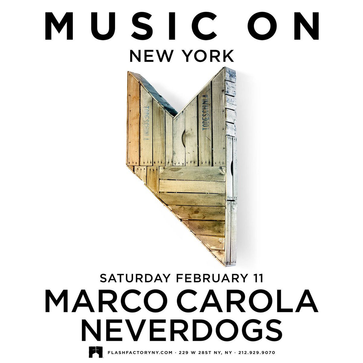 Music On (@musiconofficial) on Twitter photo .<a href="/marcocarola/">marco carola</a> & <a href="/neverdogs/">neverdogs</a> at <a href="/flashfactory_ny/">Flash Factory NY</a> ❤ New York Saturday #February11... it's all about the Music. #MusiconNY .<a href="/marcocarola/">marco carola</a> & <a href="/neverdogs/">neverdogs</a> at <a href="/flashfactory_ny/">Flash Factory NY</a> ❤ New York Saturday #February11... it's all about the Music. #MusiconNY