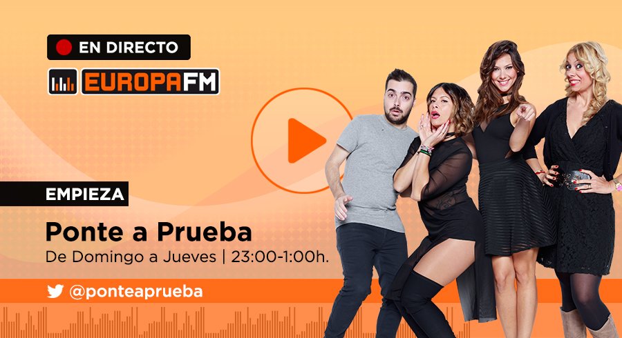 europa_fm's tweet photo. 🔴 #DIRECTO Empieza @ponteaprueba con los más gamberros de la radio, @pabloguerola, @Mar_Montoro y @SaraGL84 #pap200 https://t.co/2DpMN4X0nm https://t.co/OVBNslI0Rd