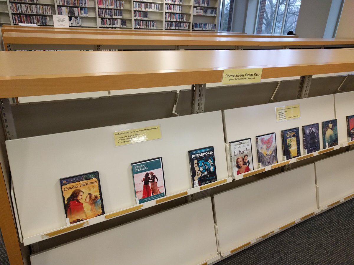 LFClibrary's tweet photo. Our cinemas studies faculty pick films. Stop by the library's second floor and check on out! https://t.co/IhRArGCwce