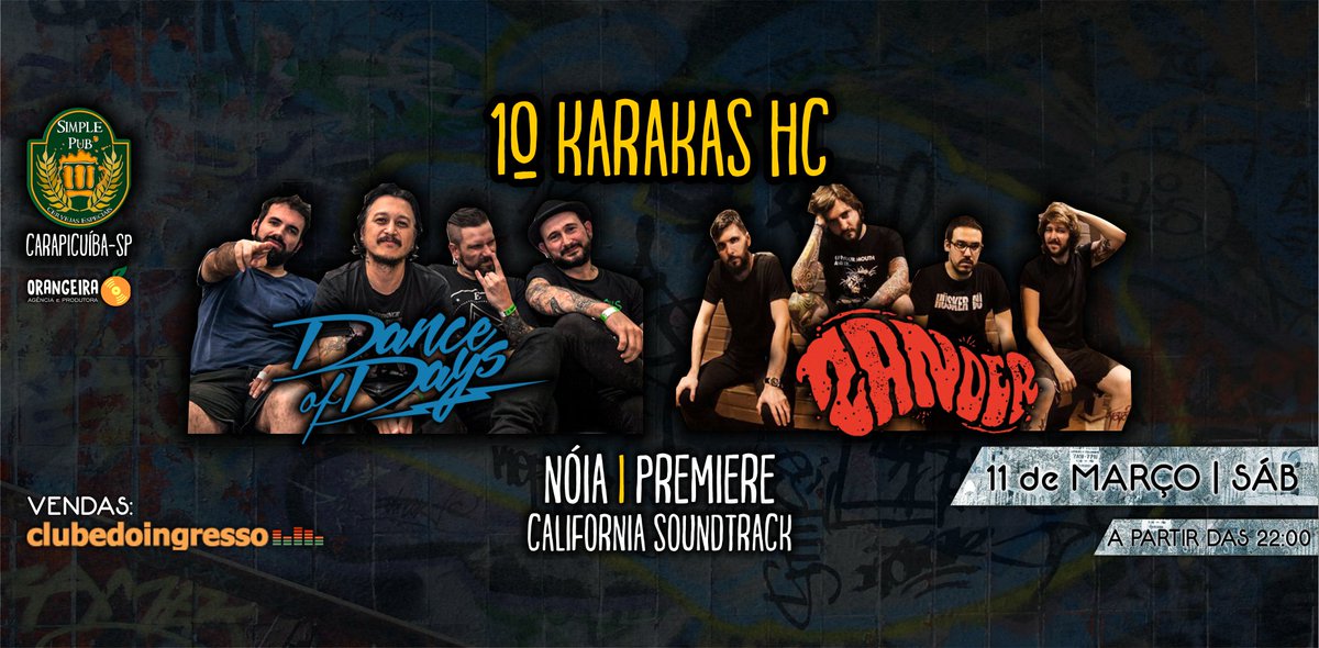 orangeiramusic's tweet photo. 1º #KarakasHC Vai ferver!!!! #Zander #DanceOfDays #NoiaRock #CaliforniaSoundtrack #Orangeira #Carapicuiba #SimplePubMusic https://t.co/3oG4OBoaQw