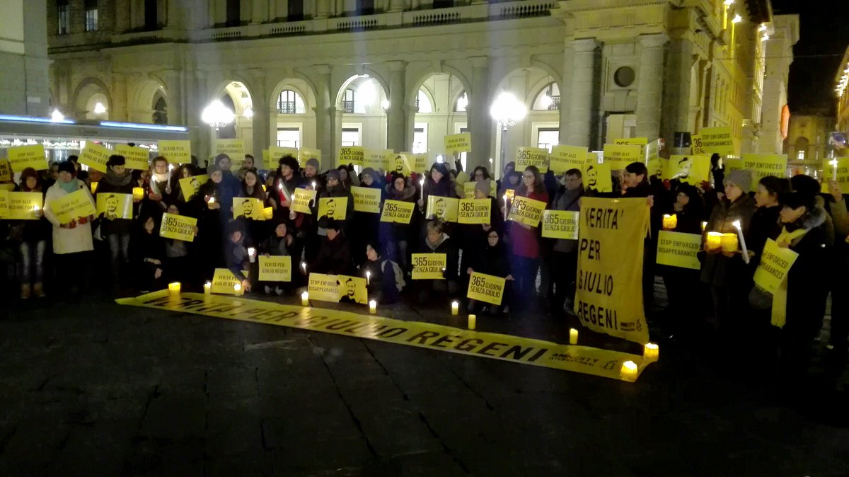 #Firenze continua a chiedere #veritapergiulioregeni Grazie a chi è venuto a ricordare Giulio #365giornisenzagiulio #amnestyinternational