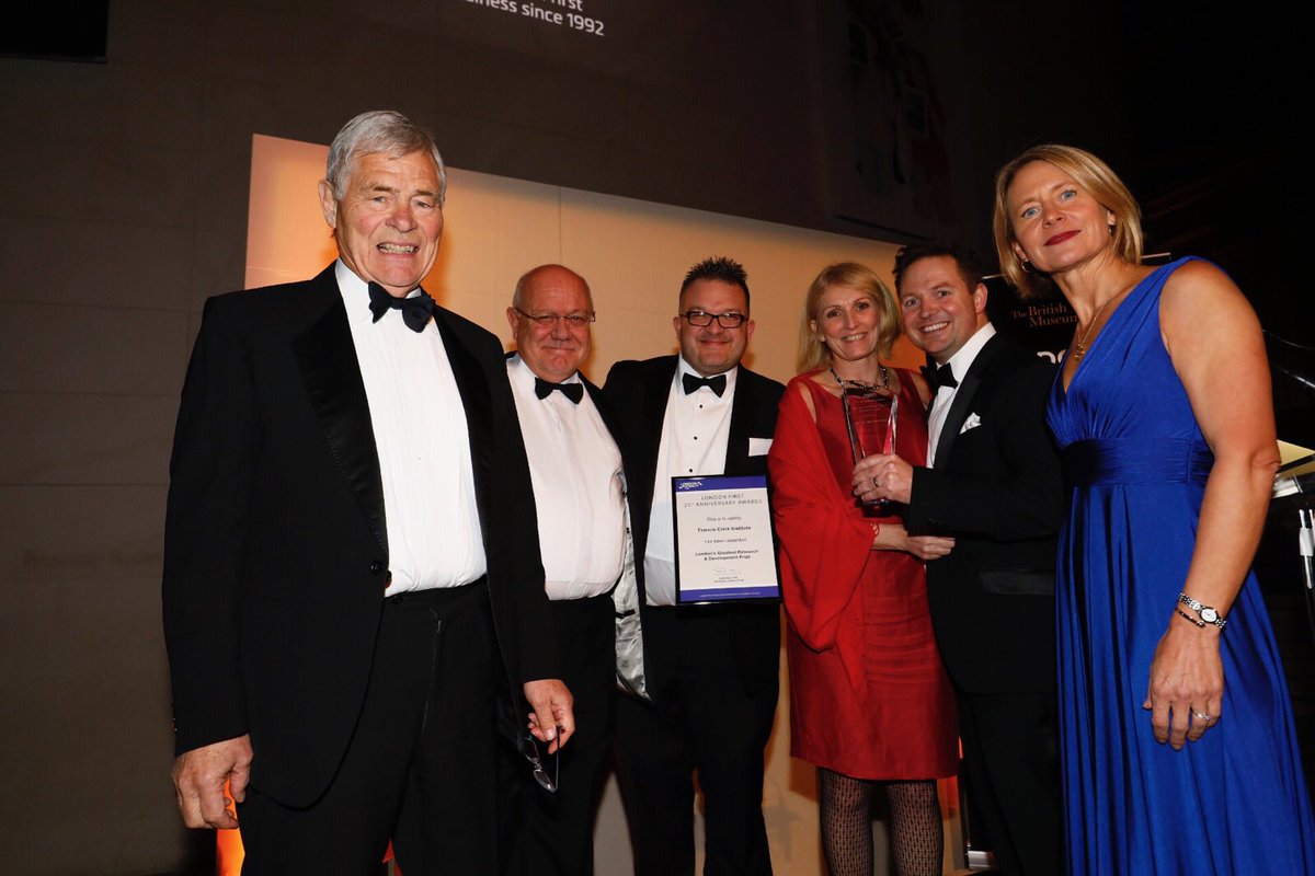 _BusinessLDN's tweet photo. For their vital role in shaping Ldn's future 'Awards for study' go to @TeachFirst @TheCrick & Baroness Blackstone #LondonFirstAwards https://t.co/xpdD2xwPlq
