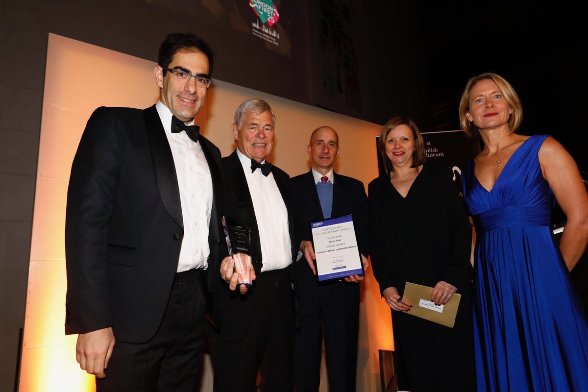 _BusinessLDN's tweet photo. For their vital role in shaping Ldn's future 'Awards for study' go to @TeachFirst @TheCrick & Baroness Blackstone #LondonFirstAwards https://t.co/xpdD2xwPlq