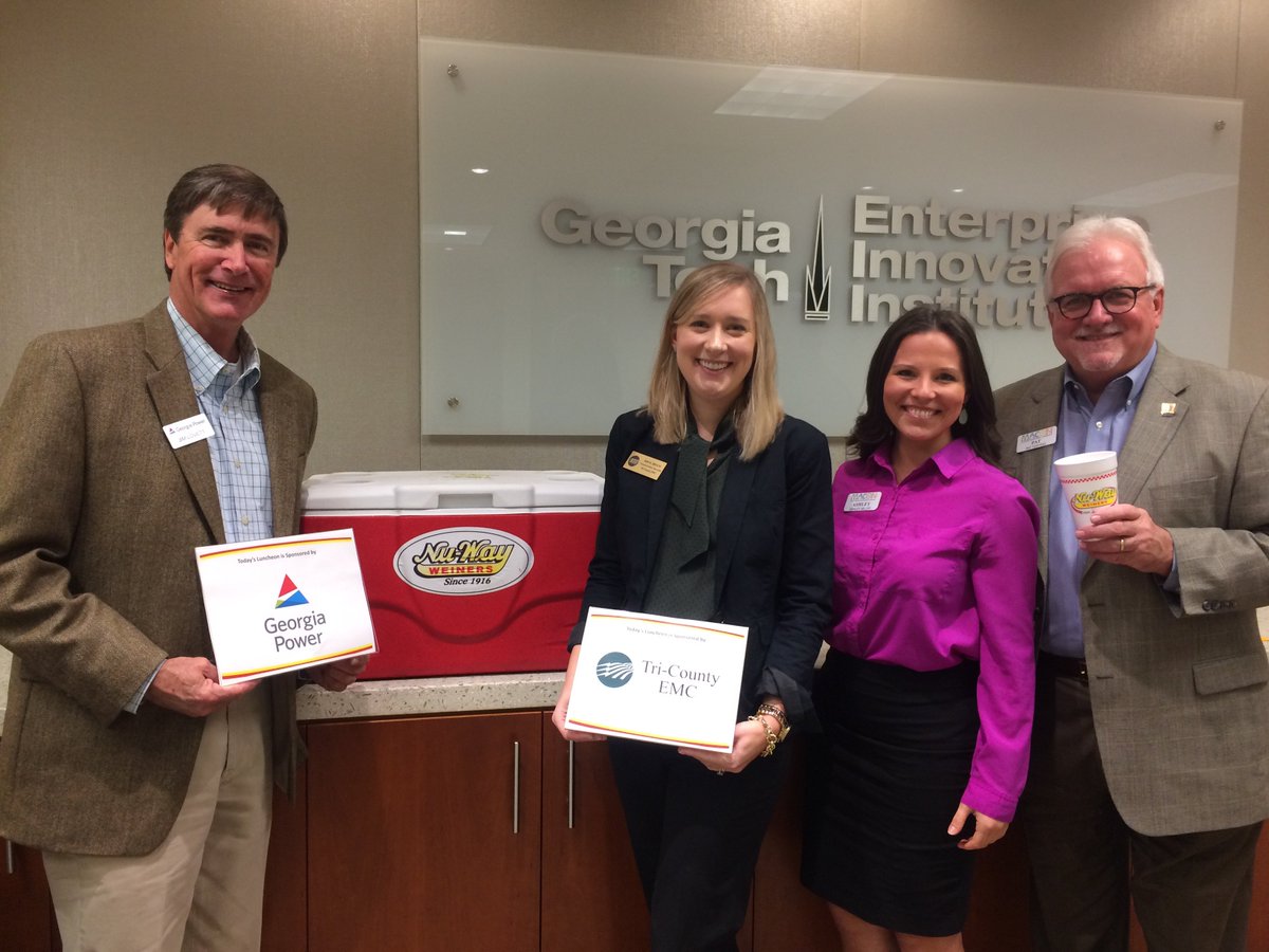 Macon_Works's tweet photo. Today MEDC &amp; @MBCIA took lunch to @GDEcD, @GAPower &amp; @ECGservices project managers &amp; shared news about @MaconBibb.  #MaconWorks https://t.co/KSkHUGjx2p