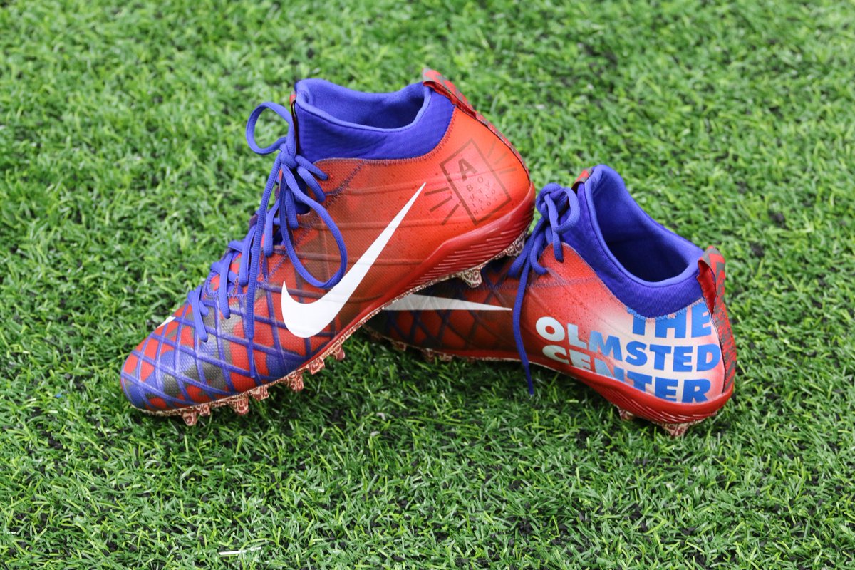 BuffaloBills's tweet photo. After representing The Olmsted Center on his cleats, Tyrod Taylor visited this week to learn more about all they do for WNYers. #OneBuffalo https://t.co/KBwMzJ0TNO