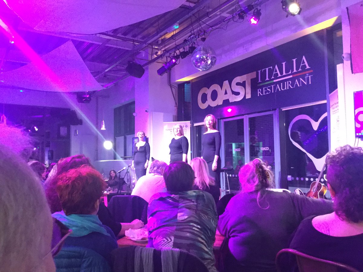 The stunning Cappuccino Girls supporting Welsh Women's aid at our Santes Dwynwen event