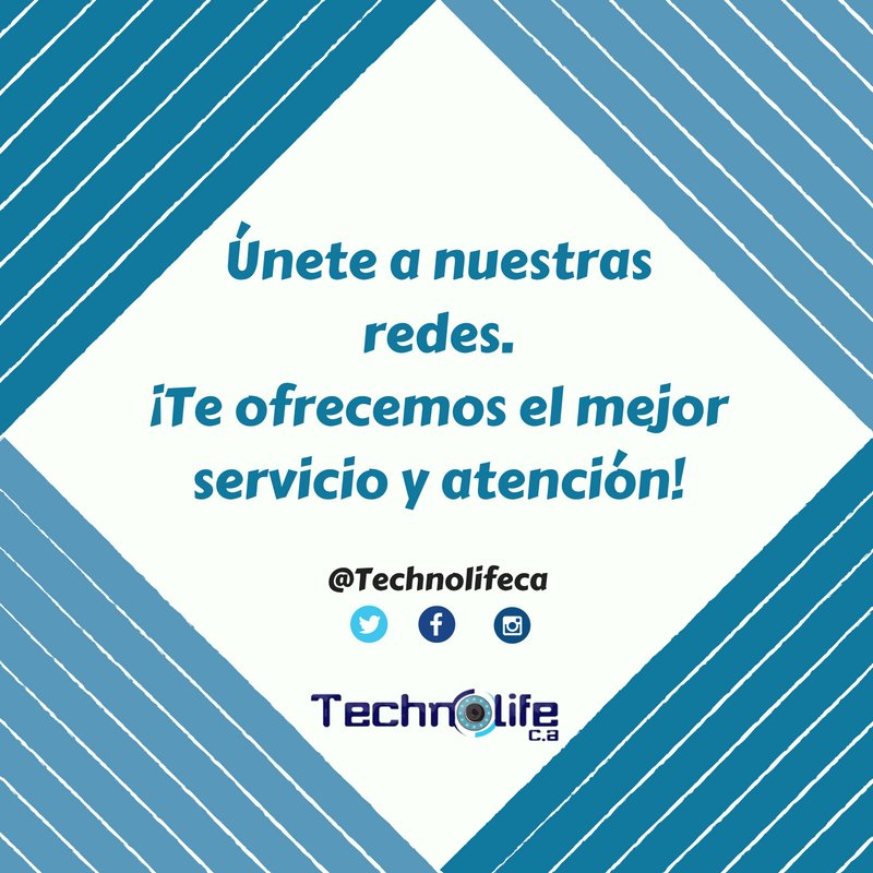 TechnoLifeCA's tweet photo. Sigue nuestras redes y aprovecha nuestras ofertas. #Síguenos https://t.co/iydQHhQnlS