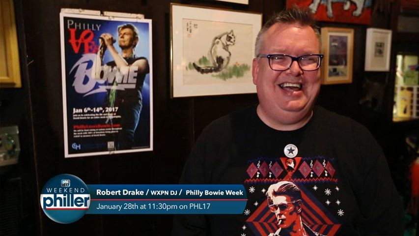 PHLlovesBowie's tweet photo. DVR ALERT: This Sat 1/28 11:30pm watch #WeekendPhiller @phl17 as they recap #PhillyBowieWeek #PhillyTV @Doobiesbar https://t.co/mWCjOQT4J8
