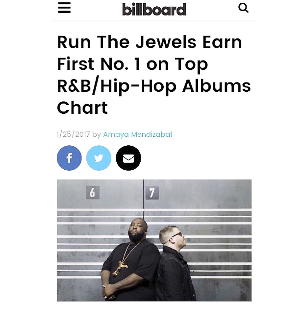 BigBoi's tweet image. Congrats @runjewels #1 Baby !!! #RTJ3 🆙