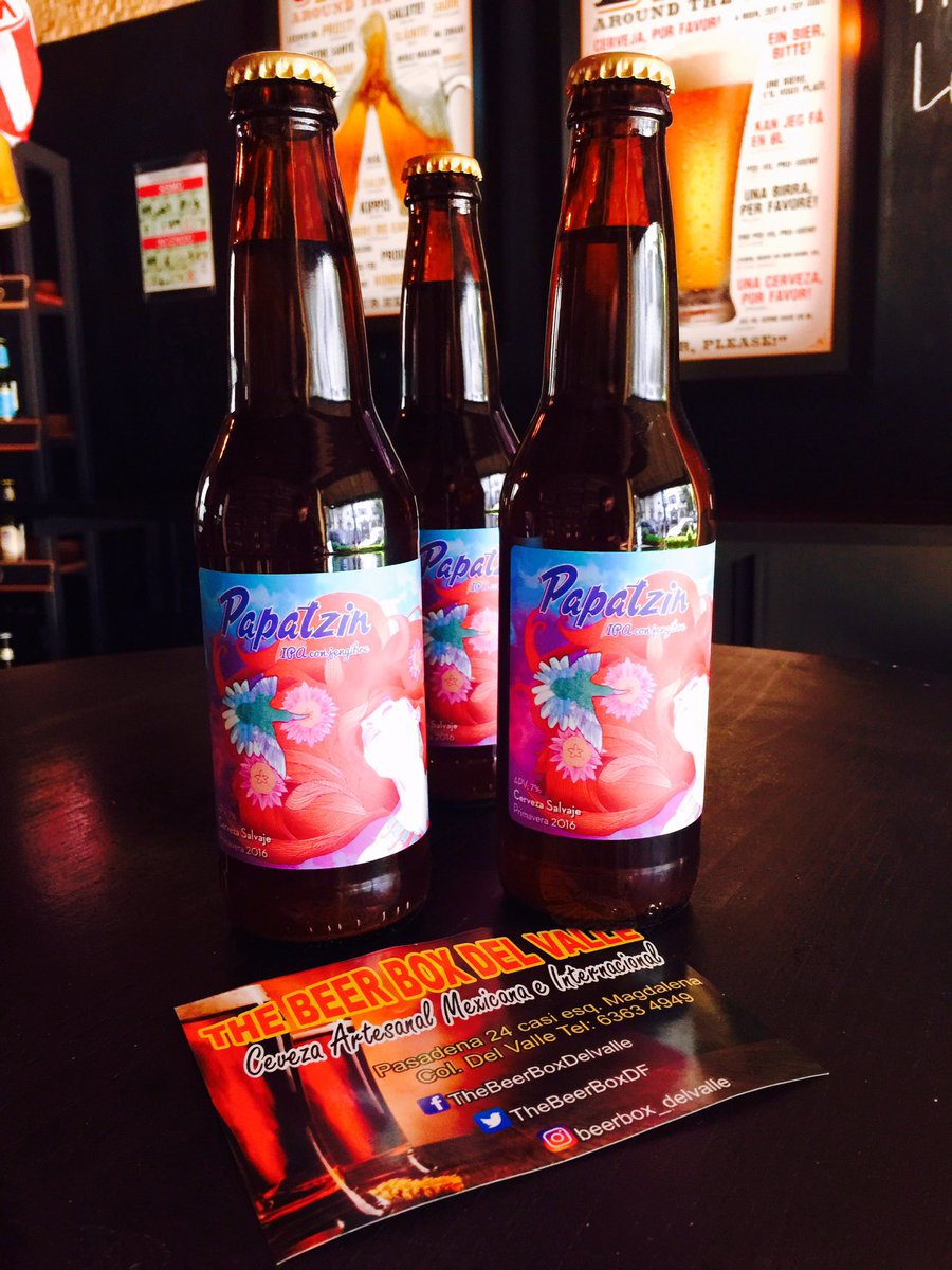 MariaLupulo's tweet photo. #Papatzin #Ipa #Gengibre #Chanek #Mexico #BeerBoxDelValle #BeerLover #Cerveza #CervezaArtesanal https://t.co/YetabUl3hU