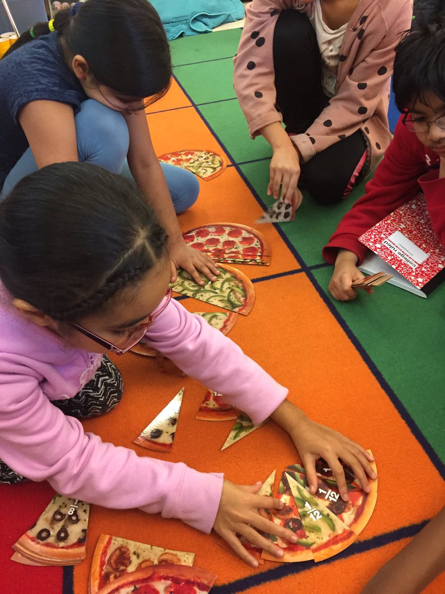 IrenaHall_GSCES's tweet image. Students built an appetite for finding sums of fractions using only two unit fractions! #learninghandson