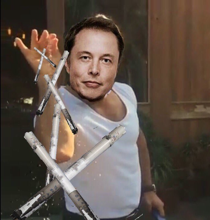 ITS_SolarPanel's tweet image. Anyone got an extra falcon 9?
Elon: