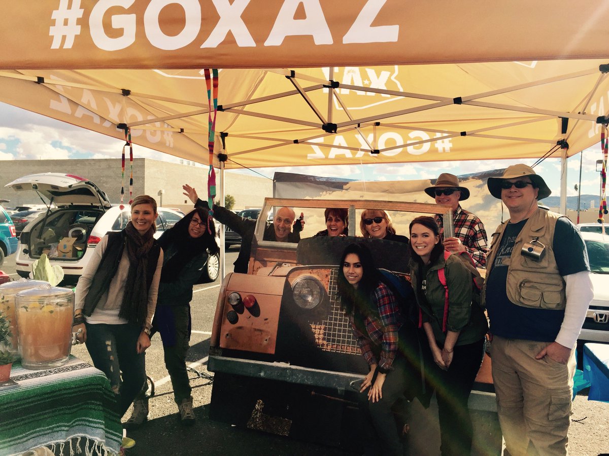 RepublicMediaAz's tweet image. Check out the #ClientStrategy team hanging out under the awesome @azcentral @goexploreaz tent! #XAZ