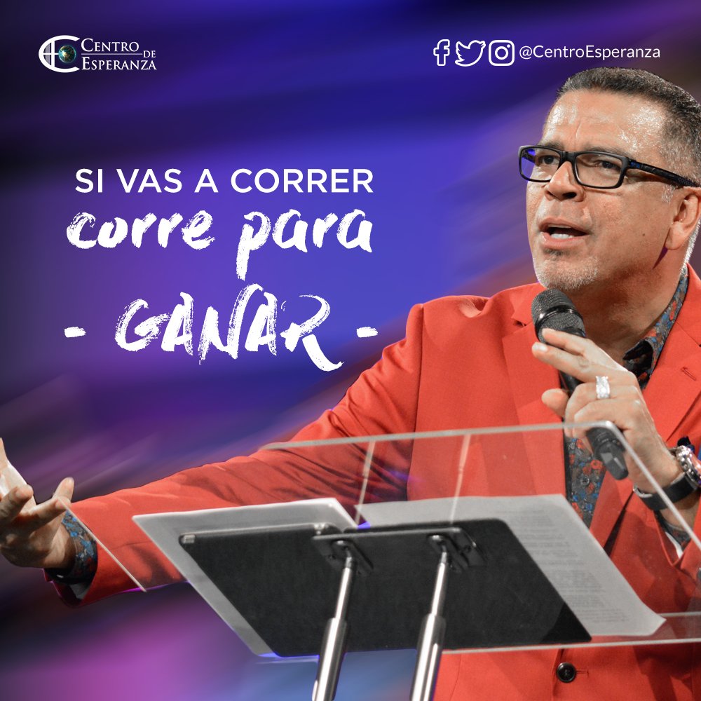 CentroEsperanza's tweet photo. "¡Corre para ganar! Cuando haces esto ¡nada te detiene! No sólo pongas tu mirada en la meta; adopta la disciplina para lograrlo". J.L. https://t.co/aiCofnLnkT