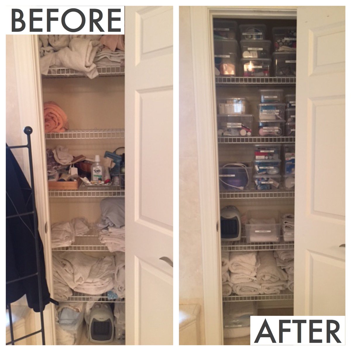 Simplicity_CPO's tweet image. Freshly organized linen closet! #lifesimplified #everythinghasahome #putalabelonit #simplicityorganizers
