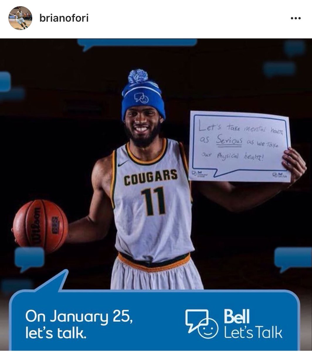 cougsmbb's tweet photo. @BrianOfori is on board! #BellLetsTalk https://t.co/PchYEvYbz2