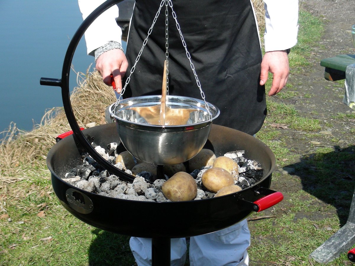 Grilled soup and potatos 🍽️