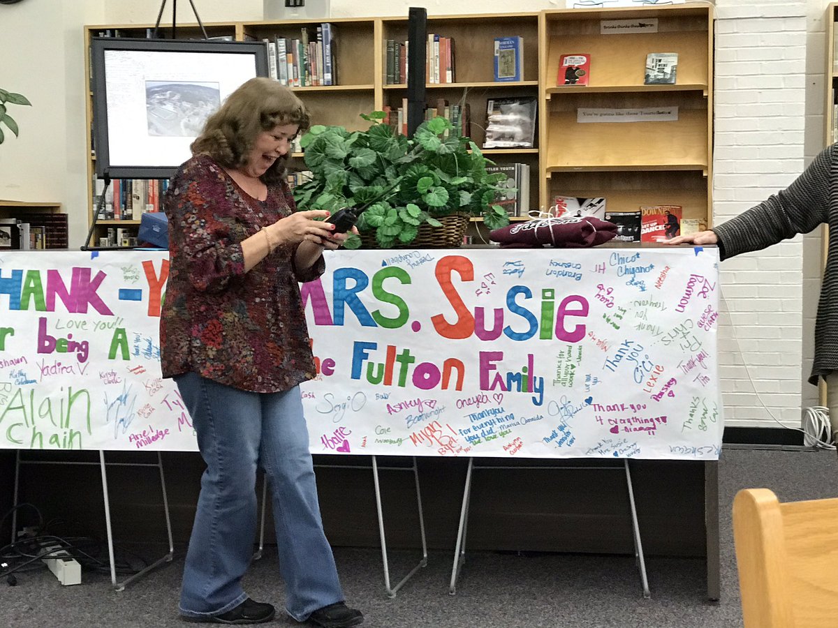 AraRickman's tweet photo. The Fulton Family celebrated "Ms Susie's" retirement this afternoon. The hardest working &amp; most special lady ever! We sure will miss her ❤ https://t.co/UZ1dEf6toM
