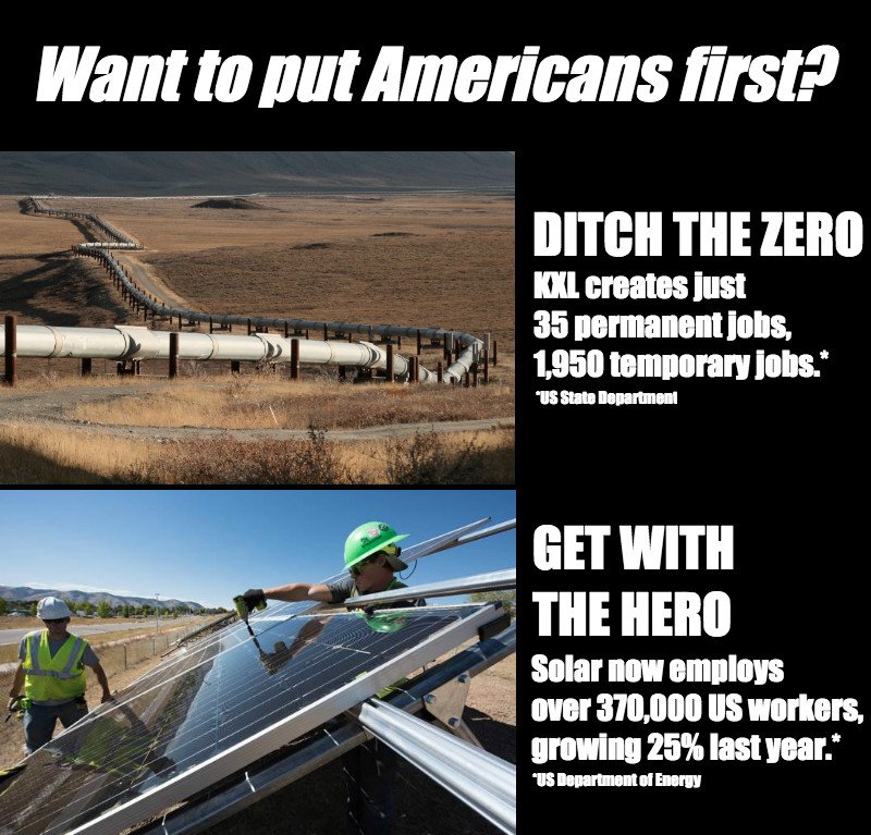 MarkRuffalo's tweet image. Don't believe "alternative facts" magical pipeline job growth numbers. #ClimateFacts #NoKXL #NoDAPL @realDonaldTrump The real facts: