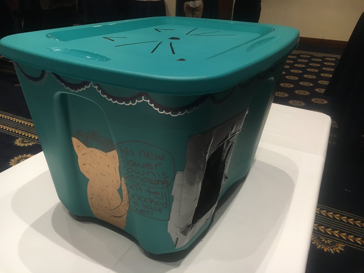 MelissaNordWx's tweet photo. @Humane_Rescue #DesignsForFelines underway! These are homes for community cats in DC. @wusa9 @NikkiBurdine https://t.co/rGKH3CNq8V