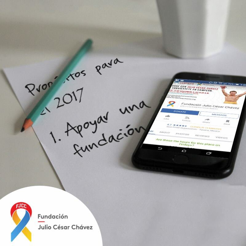 FJulioCesarCh's tweet photo. ¿Cómo van sus propósitos 2017? Te invitamos a sumarte a la Lucha contra las Adicciones, dona a @FJulioCesarCh y dale #UnGanchoALaAdicción https://t.co/LSjxOV8KIZ