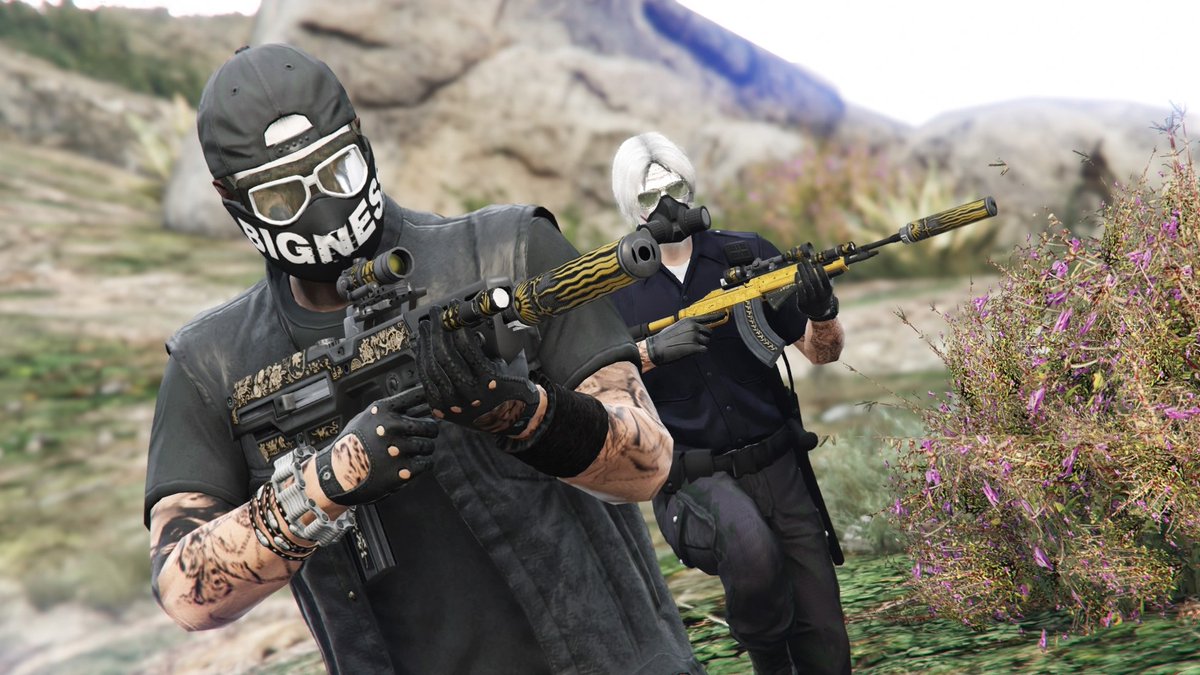 INIKIATHEKINGXX's tweet photo. Helpin' out the crew take out a stream trash talker! π @RockstarGames #RockstarGames #RockstarEditor #ImportExportDLC https://t.co/wkdjeqVLr1