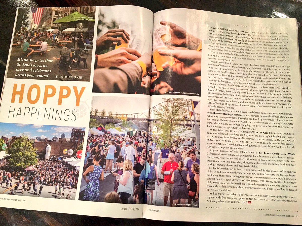 STLBEER's tweet photo. Hello, gorgeous! Check out the @ExploreStLouis 2017 Official Visitors Guide for @DanZettwoch's updated illustrated #STLbeer map! https://t.co/EwloAdcIgV