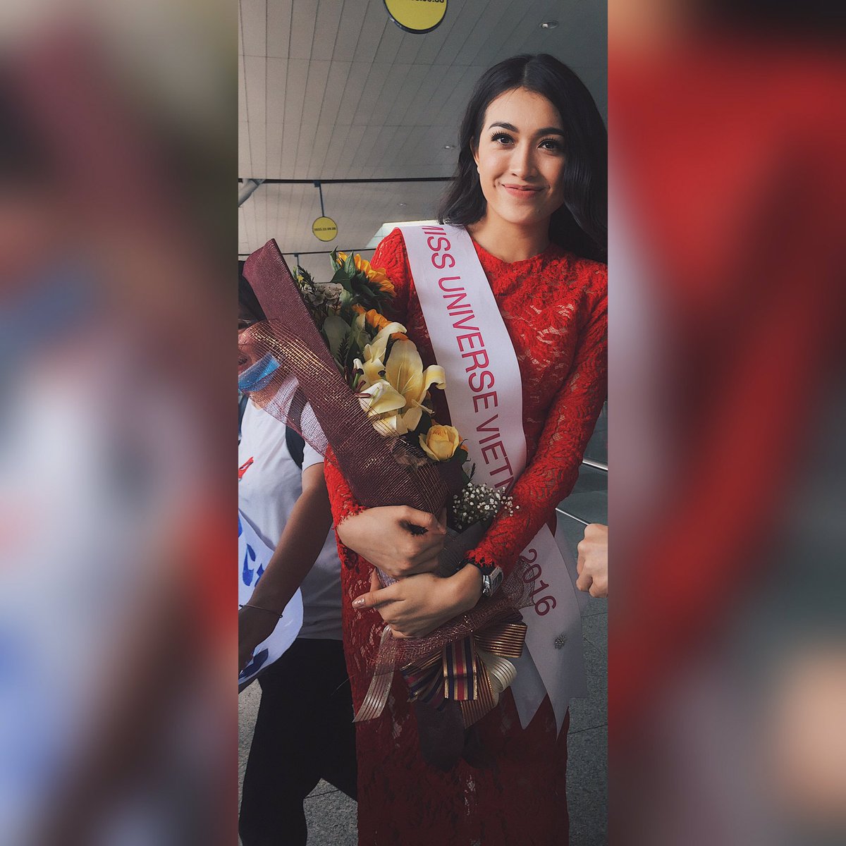 SannSann97's tweet photo. #MissUniverse #Vietnam #lehang #MissVietnam 🇻🇳❤️ Vote for Her https://t.co/DMkaXMw005