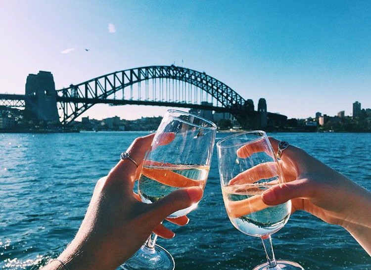 Perfect way to spend #AustraliaDay… In the heart of the city. Cheers #Sydney! 
Pic: Taylaheinrich