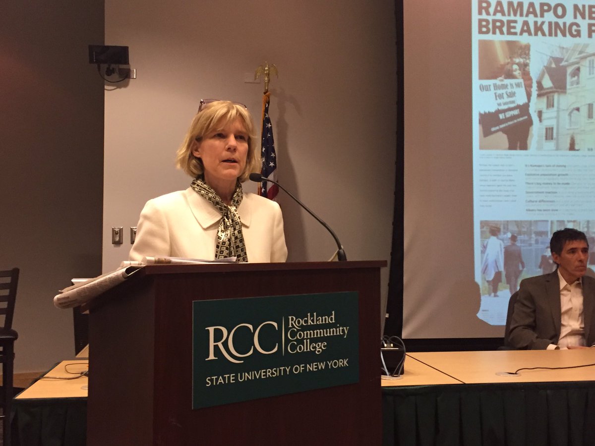 Executive editor <a href="/tbauer/">Traci Bauer</a> for <a href="/lohud/">lohud.com</a> welcomes guests and introduces  #ramapo project to the audience.
