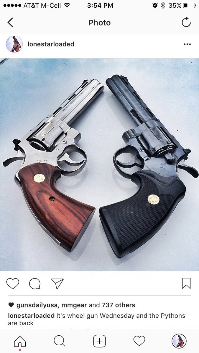 LoneStarLoaded's tweet photo. Throwback to an older pic. Because it's #wheelgunwednesday so why not. #nra #colliinnoir #opencarry #357mag #colt #guns #gunsdaily https://t.co/Q4G81u9SEy