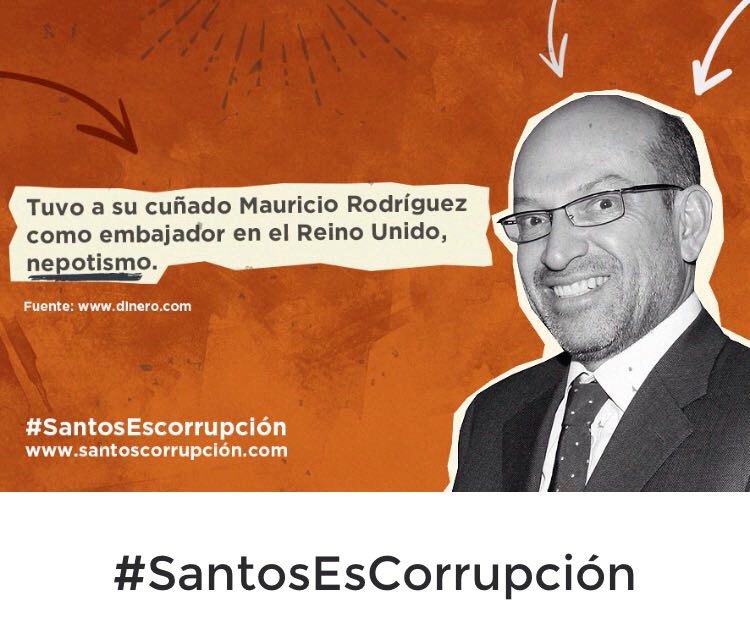 Cuñado "y" embajador, al mejor estilo #SantosEsCorrupcion