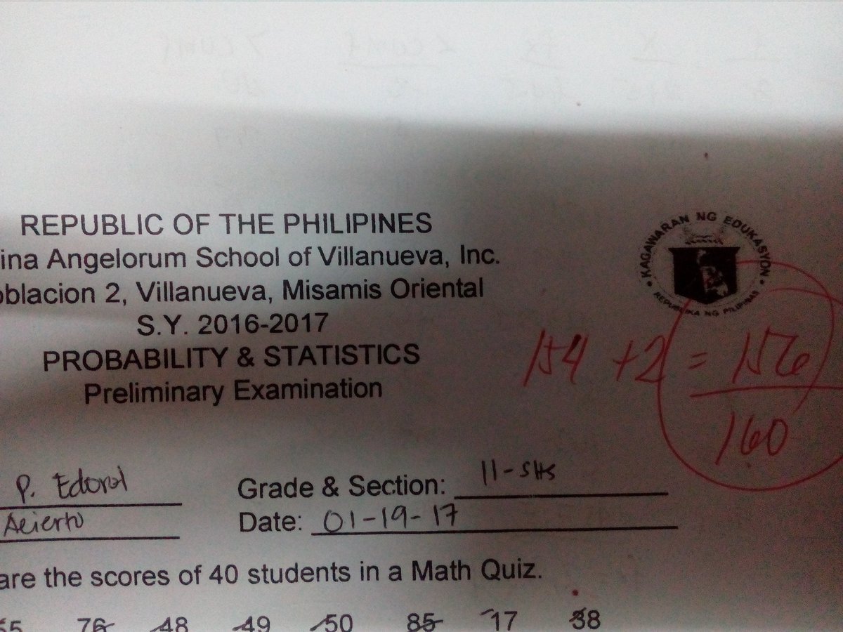 vrgoux's tweet image. Yeeeeyyyy okay na din 😍 #probstat