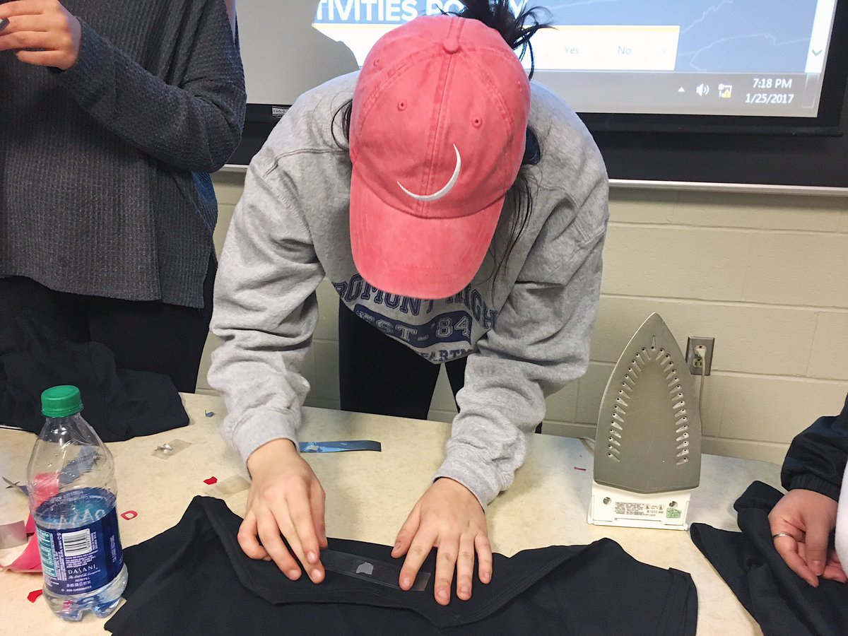 We made t-shirts today! What'd you do?! 😎😎 #IMAD