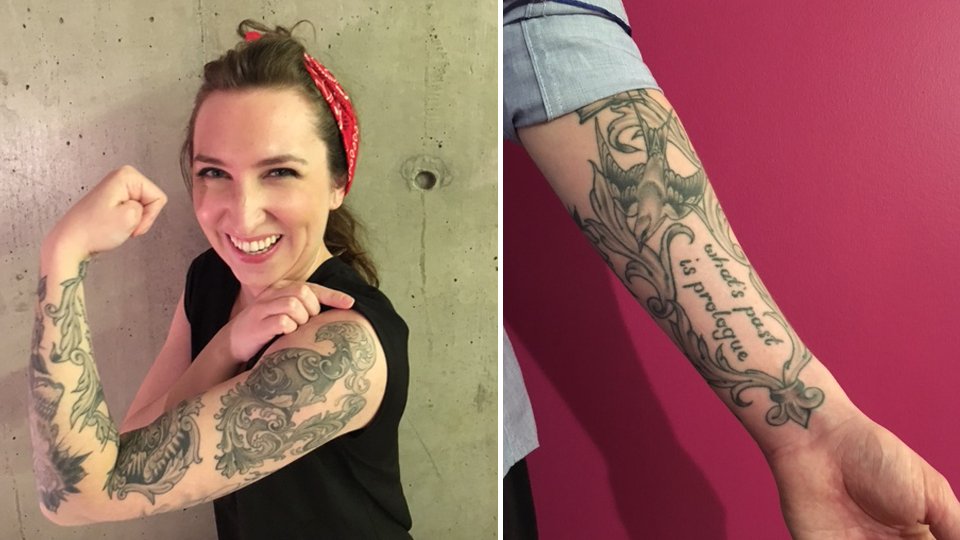 TheSocialCTV's tweet image. How one woman's tattoos helped transform her scars of depression (via @theloopca): bit.ly/2jqXqnO #BellLetsTalk