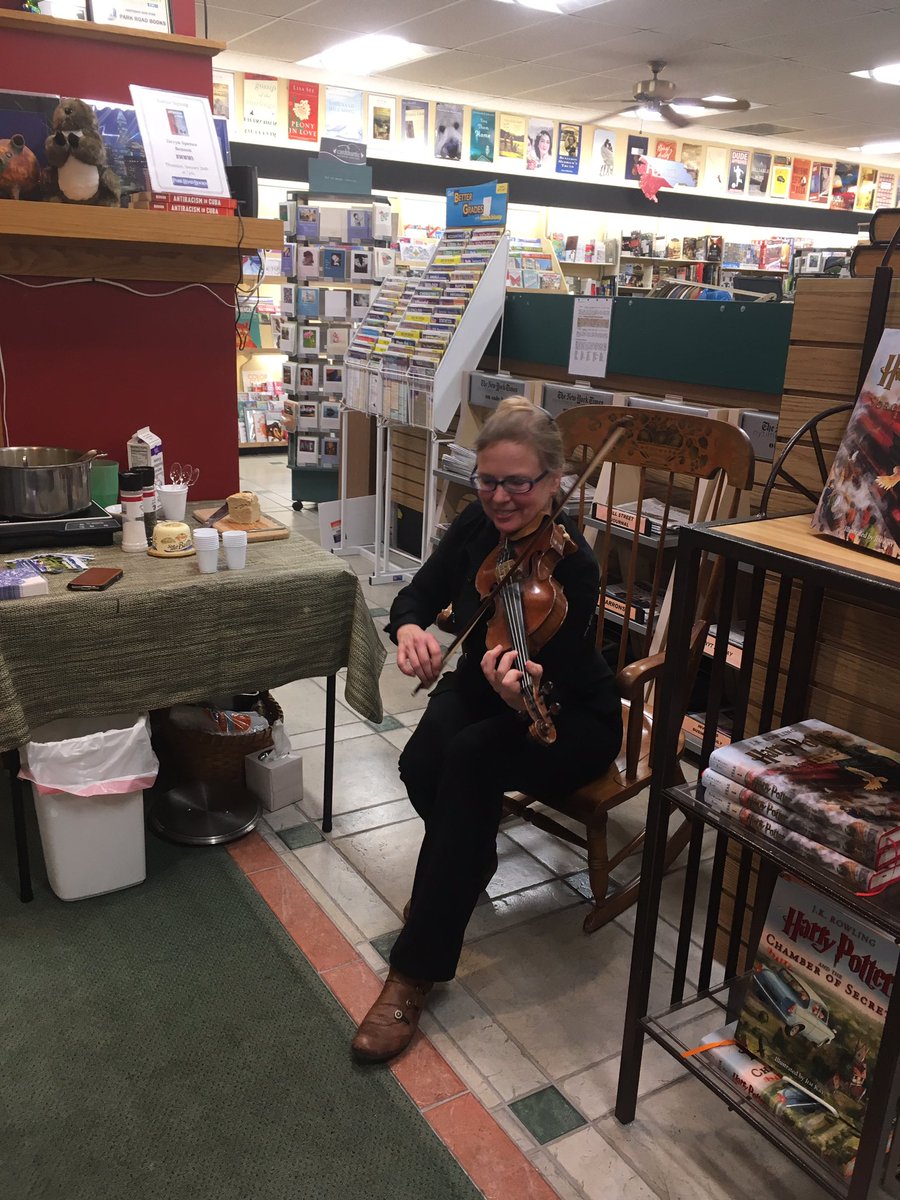 Soup and fiddling with author Susi Gott Seguret.