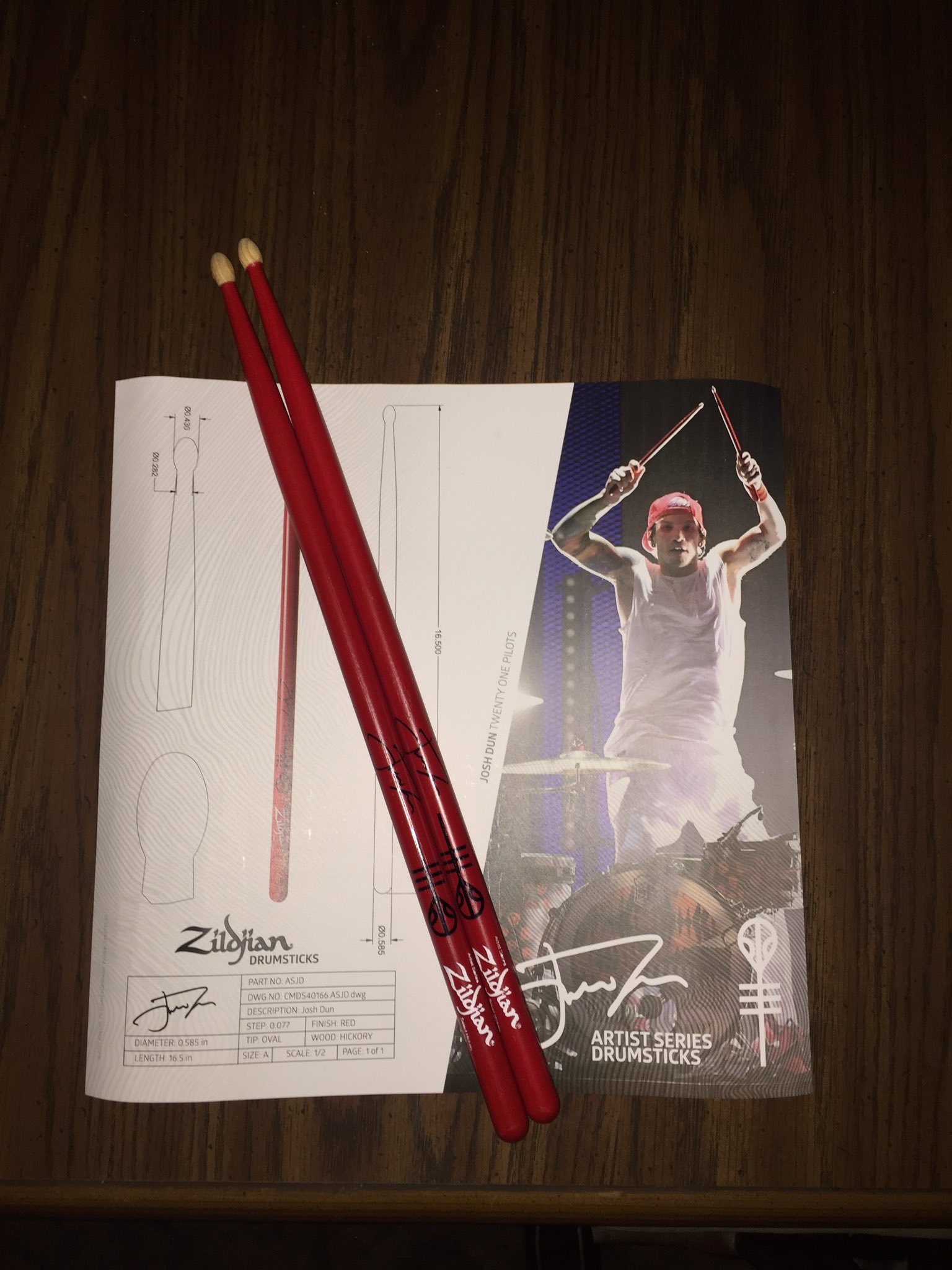 Zildjian - Artist Series Josh Dun Drumsticks