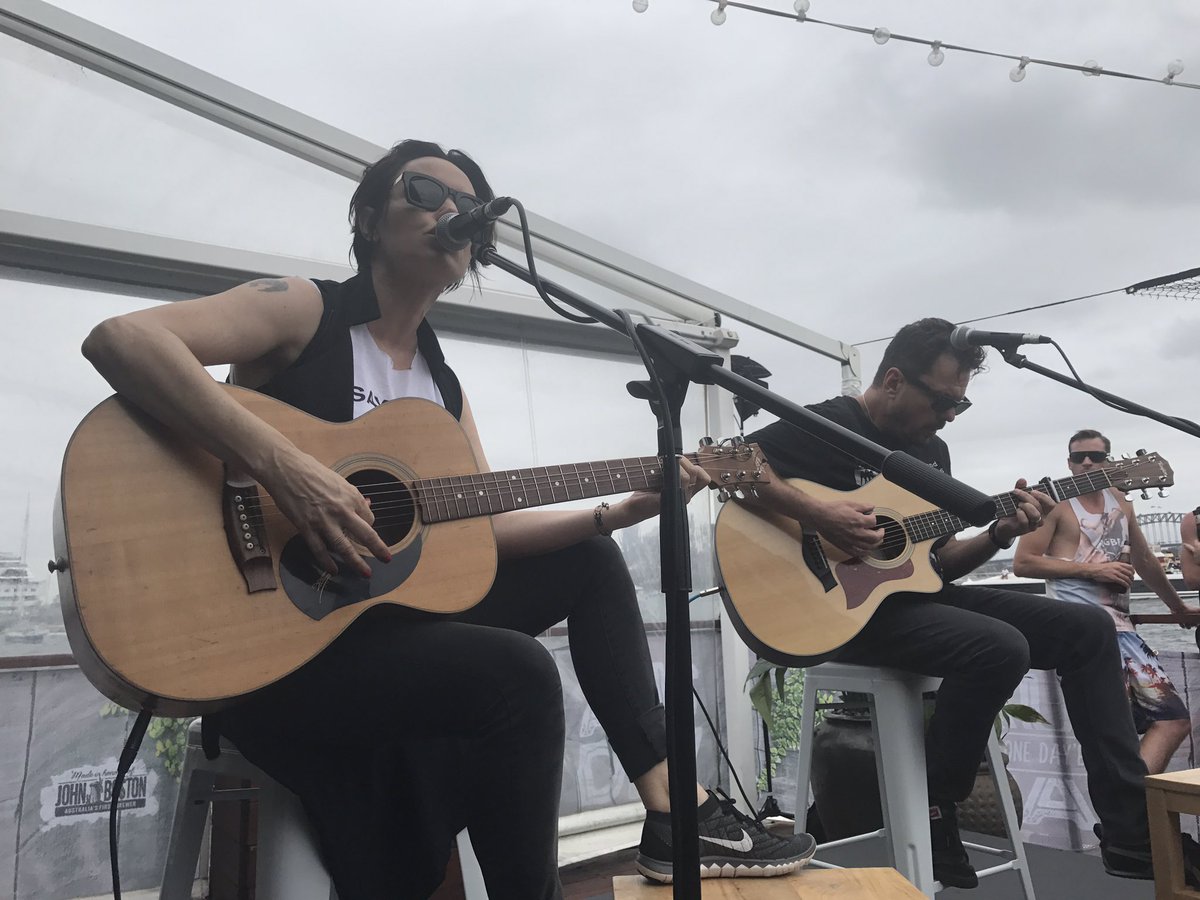 TripleMSydney's tweet photo. Rock! Awesome to have these Aussie legends, The Baby Animals play live for us at the #AusOneDayer and #johnbostonbeer #unexpectedgenius https://t.co/gxRqqZVypg