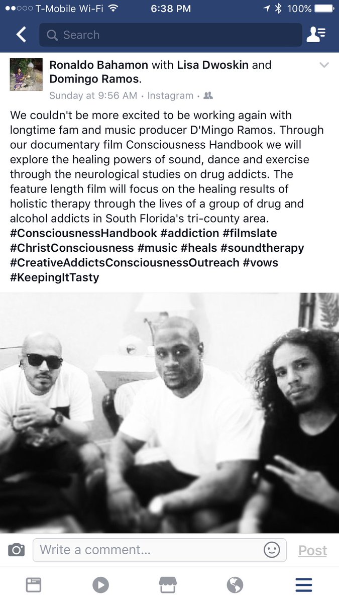 DENY_MM's tweet photo. #MovieTime Domingo Ramos aka #Dmingo prepares for his participation in the documentary #ConsciousnessHandbook with FilmMaker @caco0283 https://t.co/AjeWodVd7o