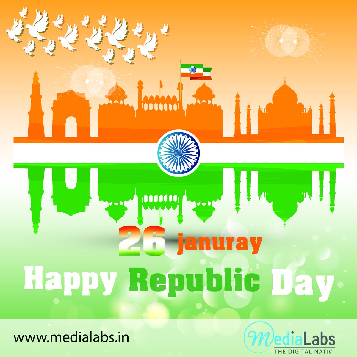 MediaLabsIndia's tweet photo. Rejoice In the Glory of India
and Its Freedom Fighters
on This Republic Day
We Wish You All
A #HappyRepublicDay https://t.co/895LyqvYhA