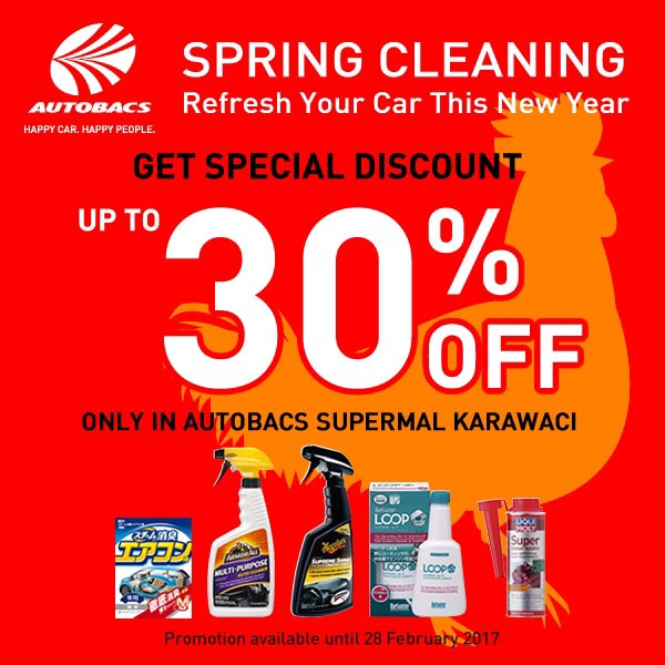 supermalkrwci's tweet photo. Don't miss this new year momentum. Goodness &amp; prosperity starts from your car. Special Disc up to 30% for Autobacs Spring Cleaning Products https://t.co/O4eF2uu0Iy