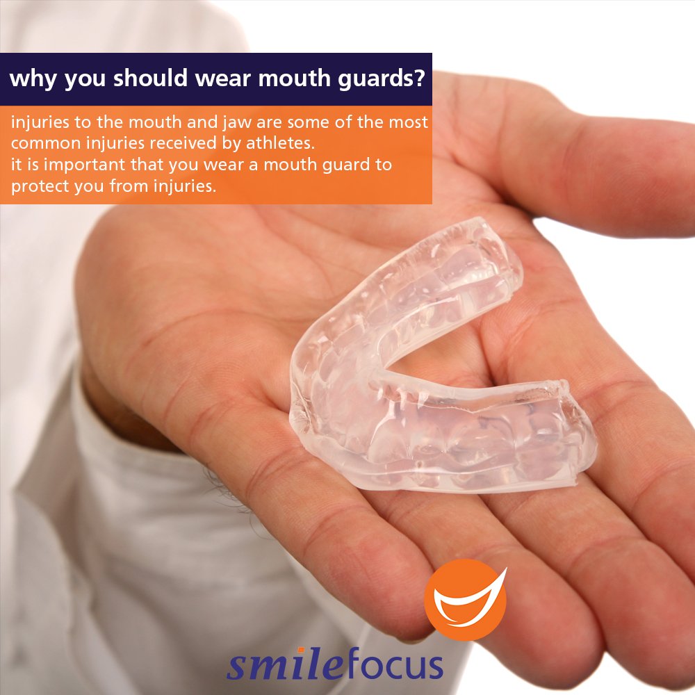 How do you protect your mouth &amp; teeth when you play sports? 
#smilefocus #singaporedentist #mouthguards #sportinjuries