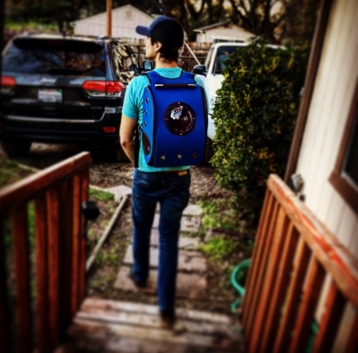 socialkampus's tweet image. Why walk your pet when you have a #bubblebackpack ? My pets personal spaceship 🚀. They Love it! Get yours here 👉 amzn.to/2kuCkCu