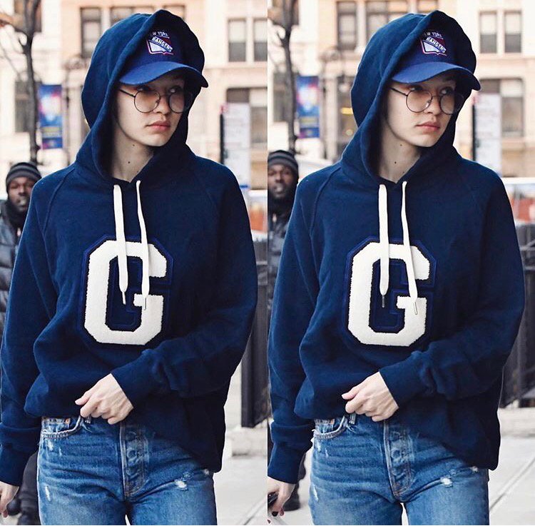 good american letter hoodie