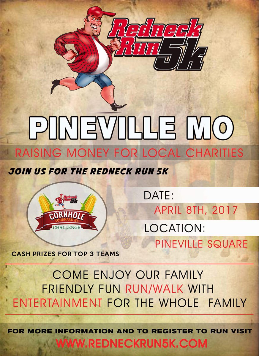 RedneckRun5k's tweet image. Pineville Missouri, see you April 8th!! Use Promo code 'Week1Twitter' #RedneckRun #FamilyFunRun #5k #5kRace #FamilyFun #running #iceman